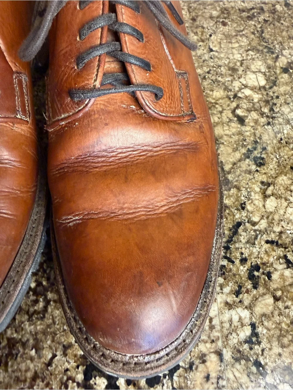 Frye Paul Men’s 10.5 D Leather Oxford Derby Dress Shoes Brown.